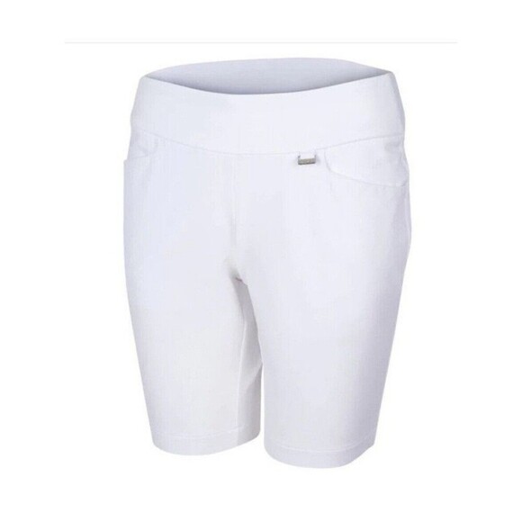 GREG NORMAN Pull On Golf Shorts Size XS White NEW Elastic Waist Active Sport - Picture 1 of 10